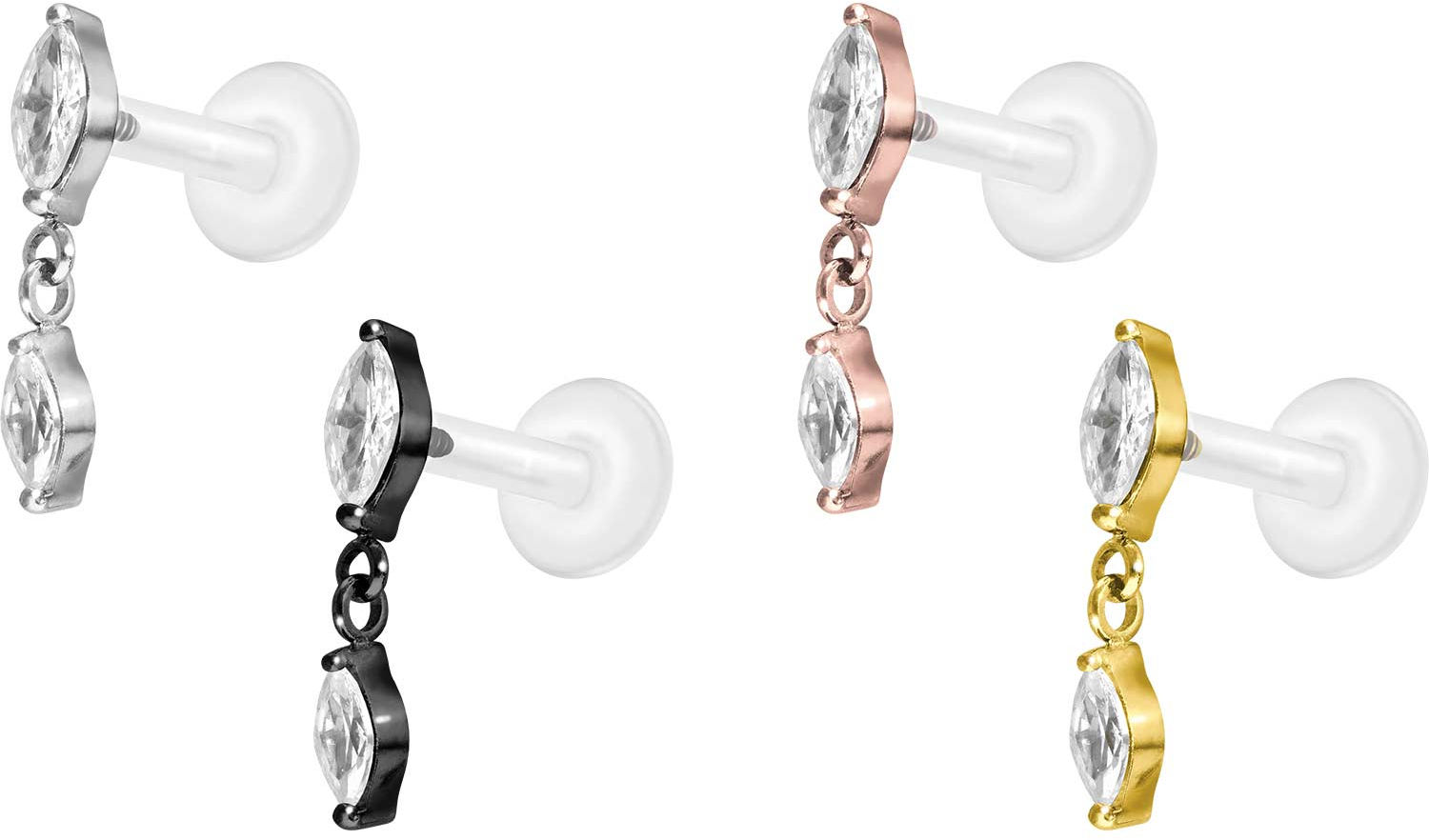 Teflon coated titanium 2025 piercing